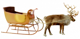 Santa Claus Sleigh PNG Image Full HD
