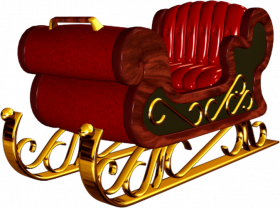 Santa Claus Sleigh PNG Image Full HD