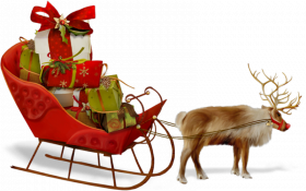 Santa Claus Sleigh PNG Image Full HD