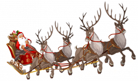 Santa Sleigh PNG Image Download Full HD Free