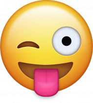 Smiley Face Emoji Tongue Jeebh PNG HD