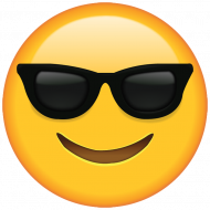 Smiley Face Emoji With Sunglasses PNG Images HD