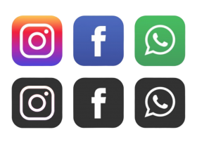 Social Media icons Free PNG Download