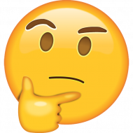 Thought Face Emoji PNG Images For WhatsApp