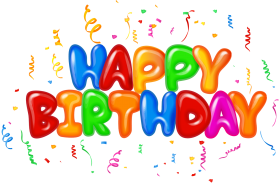 Transparent Happy Birthday Text Png Design