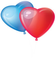 Two Heart Balloons PNG Clipart Full Hd