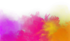 Watercolor Holi Festival PNG