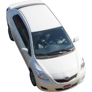 White Toyota Car Transparent Background