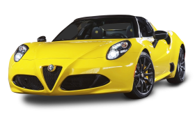 Yellow Alfa Romeo PNG