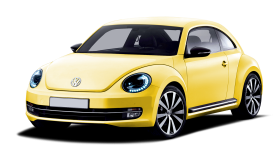 Yellow Volkswagen Car PNG HD Quality